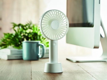 Logo trade corporate gift photo of: USB desk fan with stand 